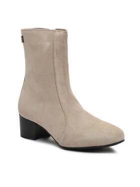 Tommy Hilfiger Tommy Hilfiger Čizme Th Feminine City Suede Bootie FW0FW07536 Bež