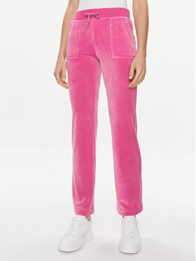 Juicy Couture Juicy Couture Spodnie dresowe Del Ray JCAP180 Różowy Regular Fit