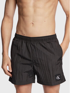 Calvin Klein Swimwear Calvin Klein Swimwear Plavecké šortky KM0KM00819 Čierna Regular Fit