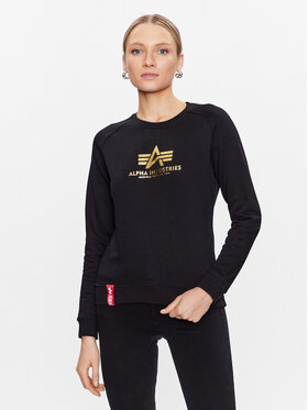 Alpha Industries Alpha Industries Суитшърт New Basic 196031FP Черен Regular Fit