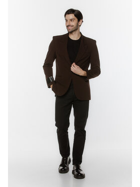 Pilawski Pilawski Marynarka MARYNARKA BRĄZOWA MĘSKA Brązowy Slim Fit