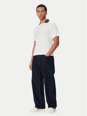 adidas adidas Polo KR9765 Bijela Loose Fit