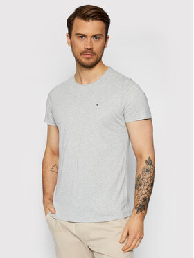 Tommy Jeans Tommy Jeans T-krekls Jaspe DM0DM09586 Pelēks Slim Fit
