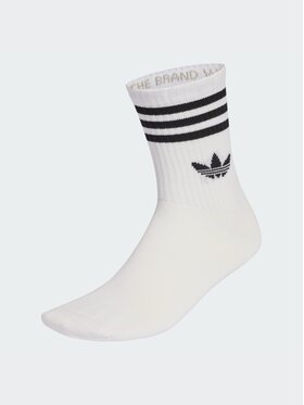 adidas adidas Skarpety długie 3-STRIPES CREW SOCKS 10 PAIRS Biały