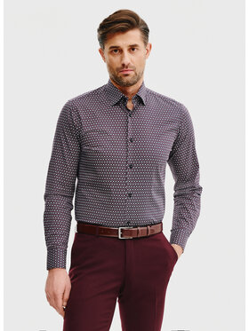 Pako Lorente Pako Lorente Koszula P25SF-1X-041 Granatowy Slim Fit