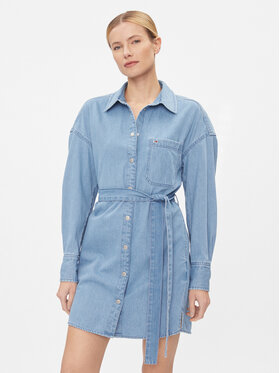 Tommy Jeans Tommy Jeans Jeans haljina DW0DW17421 Plava Regular Fit