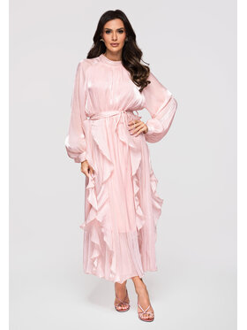 Ombre Ombre Sukienka wieczorowa LA-OM-DLR301 Różowy Relaxed Fit