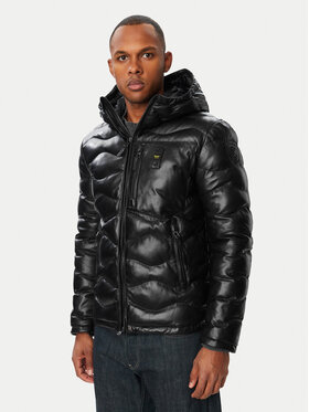 Blauer Blauer Odinė striukė 26WBLUL01490 007012 Juoda Slim Fit