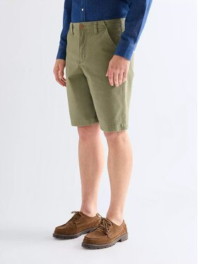 Wrangler Wrangler Szorty materiałowe CHINO SHORTS Zielony Regular Fit