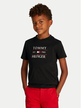 Tommy Hilfiger Tommy Hilfiger Тишърт KB0KB09538 D Черен Regular Fit