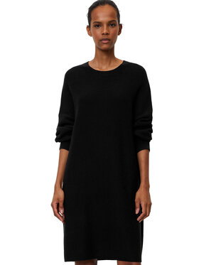 Marc O'Polo Marc O'Polo Džemper haljina 308 6006 67131 Crna Relaxed Fit