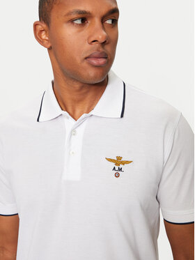 Aeronautica Militare Polo 242PO1308P82 Bijela Regular Fit