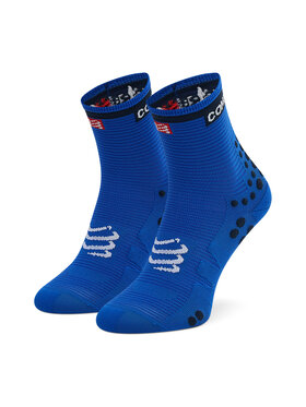 Compressport Compressport Дълги чорапи unisex Pro Racing Socks V3.0 Run High PRSV3-RH-512 Син