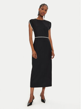 BOSS Boss Rochie tricotată Detira 50524083 Negru Slim Fit