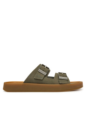 Calvin Klein Calvin Klein Şlapi Ergon Double Bar Sandal Su HM0HM02094 Verde