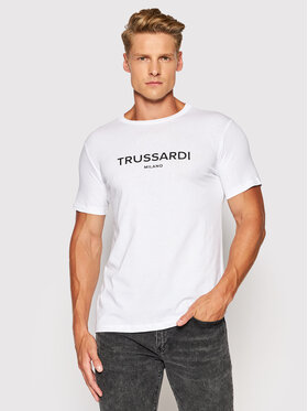 Trussardi Trussardi T-shirt Logo 52T00509 Blanc Regular Fit