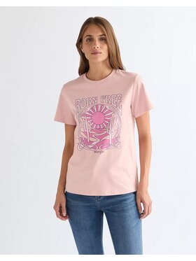 Wrangler Wrangler T-Shirt GRAPHIC TEE Różowy Regular Fit