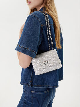 Guess Guess Rankinė Giully II Mini HWQM96 73740 Sidabrinė