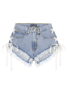 MissDenim MissDenim Szorty jeansowe High Waist Niebieski Regular Fit