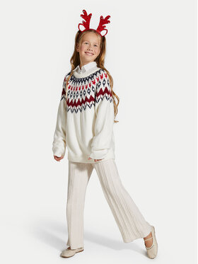 Coccodrillo Coccodrillo Штани з тканини ZC4121001EPG Écru Slim Fit