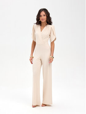 Roco Fashion Roco Fashion Overal Amaris Béžová Slim Fit