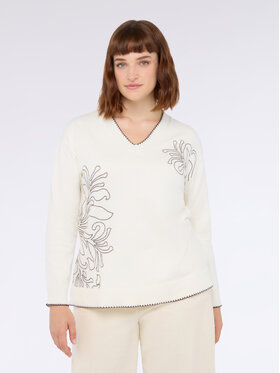 Fiorella Rubino Fiorella Rubino Maglione M816L008220N011 Bianco Regular Fit