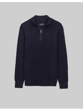Borgio Borgio Sweter gabicce Granatowy Slim Fit