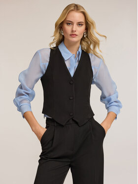 Motivi Motivi Gilet L006Q000068N033 Nero Regular Fit