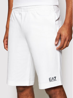 EA7 Emporio Armani EA7 Emporio Armani Sportovní kraťasy 8NPS02 PJ05Z 1100 Bílá Regular Fit