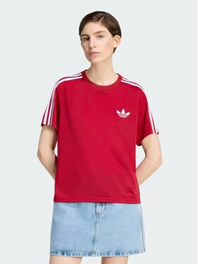 adidas adidas T-Shirt FIREBIRD TEE Czerwony Loose Fit