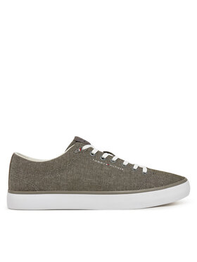 Tommy Hilfiger Tommy Hilfiger Tenisky Th Hi Vulc Low Core Chambray FM0FM05389 Sivá