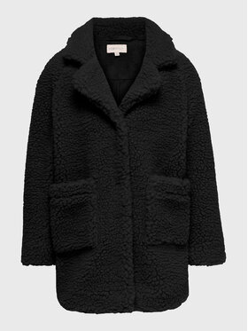 Kids ONLY Kids ONLY Cappotto in shearling Newaurelia 15245733 Nero Regular Fit