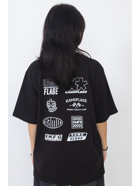 Kamuflage Kamuflage T-Shirt Koszulka Kamuflage Racing Crew Czarny Relaxed Fit