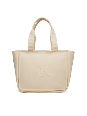 Calvin Klein Jeans Calvin Klein Jeans Kabelka Summer Canvas Tote LV04K3098G Béžová