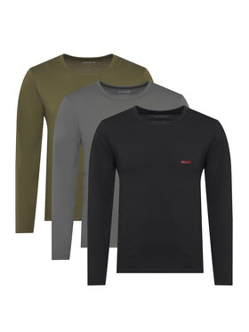 HUGO HUGO Set od 3 majice dugih rukava 50492631 Šarena Regular Fit