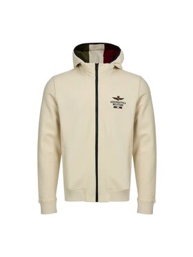 Aeronautica Militare Aeronautica Militare Felpa Felpa con cappuccio removibile Beige Regular Fit
