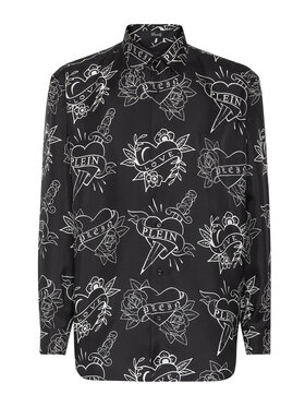 PHILIPP PLEIN PHILIPP PLEIN Košile 3677 Černá Regular Fit