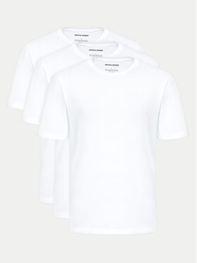 Jack&Jones Jack&Jones Komplet 3 t-shirtów Under 12248076 Biały Standard Fit