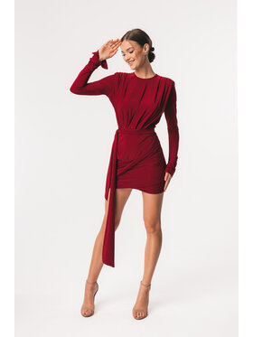 Aurora Aurora Koktejlové šaty Noelle Bordó Feminine Fit