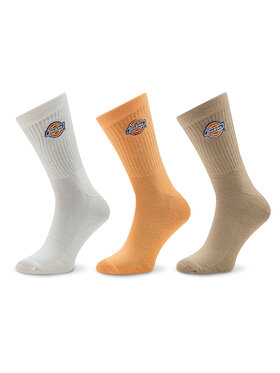 Dickies Dickies Set 3 parov ženskih visokih nogavic Valley DK0A4Y9O Oranžna