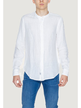 Blauer Blauer Camicia 24SBLUS01031 Bianco Long Fit