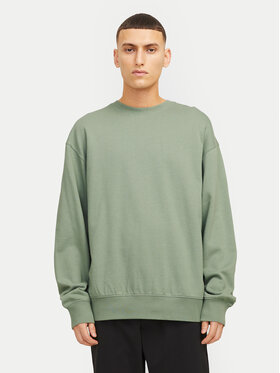 Jack&Jones Jack&Jones Džemperis ar kapuci Charge 12257853 Zaļš Loose Fit