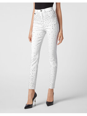 PHILIPP PLEIN PHILIPP PLEIN Jeansy 2867 Biały Slim Fit