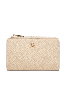 Tommy Hilfiger Tommy Hilfiger Πορτοφόλι Th Icon Bifold Wallet Monoplay AW0AW18594 Μπεζ