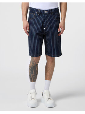 PHILIPP PLEIN PHILIPP PLEIN Pantaloncini di jeans 30578 Blu Regular Fit