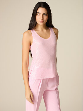 Oltre Oltre Blusa 2038J100821N006 Rosa Slim Fit