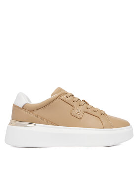 Tommy Hilfiger Tommy Hilfiger Sneakersy Th Chic Platform FW0FW09396 Brązowy