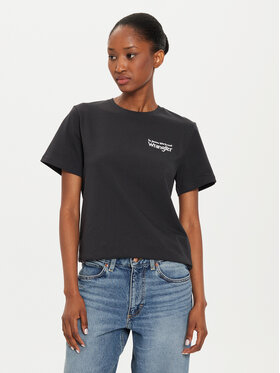 Wrangler Wrangler T-Shirt Graphic 112356429 Μαύρο Regular Fit