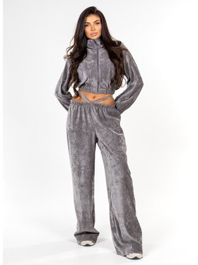 Love Saints Love Saints Komplet bluzka i spodnie L26LF-KA-K10 Szary Oversize