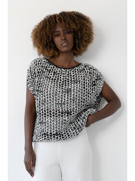 Fobya Fobya Bluzka F2029 Czarny Basic Fit